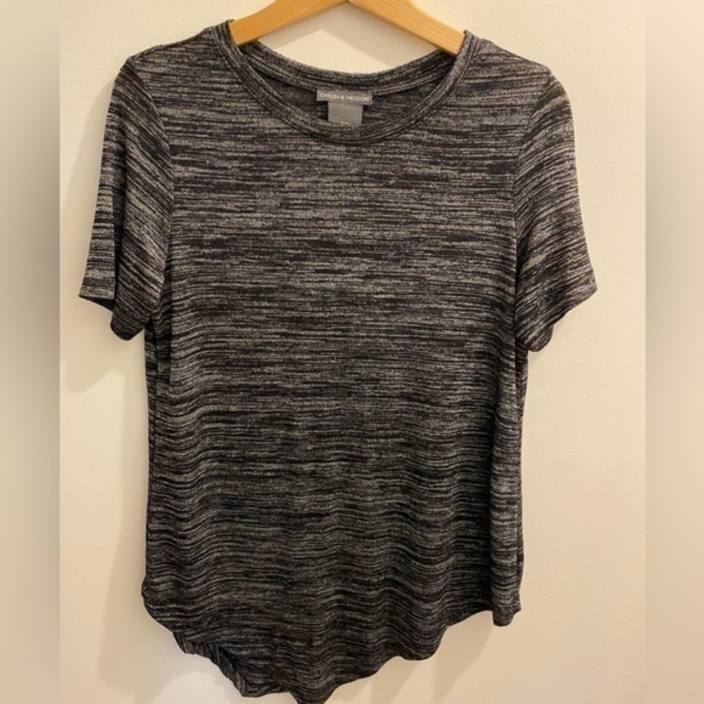 Chelsea & Theodore Top Size Small S/c Black Gray